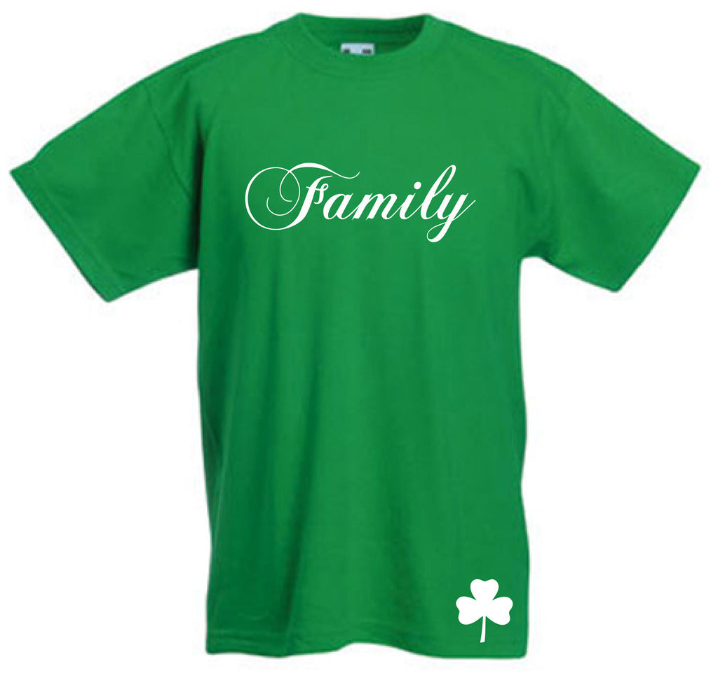 Bishop Elite "Family" Tshirt: Kelly Green With White Print - TshirtNow.net