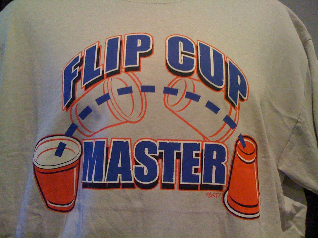 Flip Cup Master Tshirt: Natural Colored Tshirt - TshirtNow.net - 1