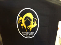Thumbnail for Metal Gear Solid Fox Hound Special Force Group Tshirt: Black With Yellow and White Print - TshirtNow.net - 3