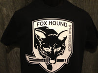 Thumbnail for Metal Gear Solid Foxhound Tshirt: Black With White Print - TshirtNow.net - 4