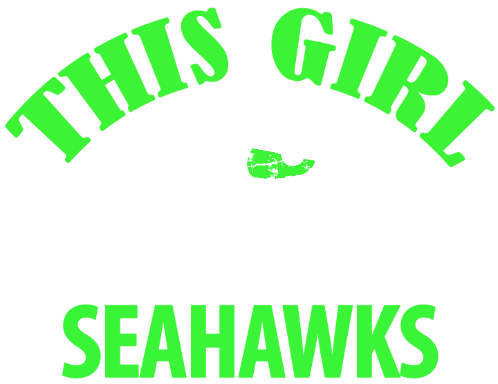 NFL Seattle Seahawks This Girl Loves The Seahawks Black Fitted Girls Tshirt - TshirtNow.net - 2