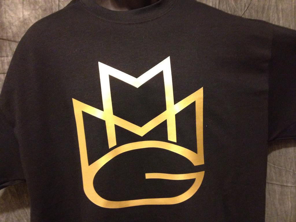 Maybach Music Group Tshirt: Black with Gold Print - TshirtNow.net - 1
