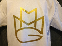 Thumbnail for Maybach Music Group Tshirt: White Tshirt with Gold Print - TshirtNow.net - 3