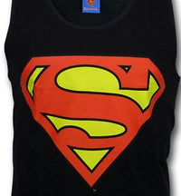 Thumbnail for Superman Classic Logo Symbol Black Men's Tank Top - TshirtNow.net - 1