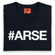 Thumbnail for Arse Black Tshirt With White Print - TshirtNow.net