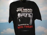 Thumbnail for Three Stooges Nose Tweek Adult Black Size XL Extra Large Tshirt - TshirtNow.net - 2