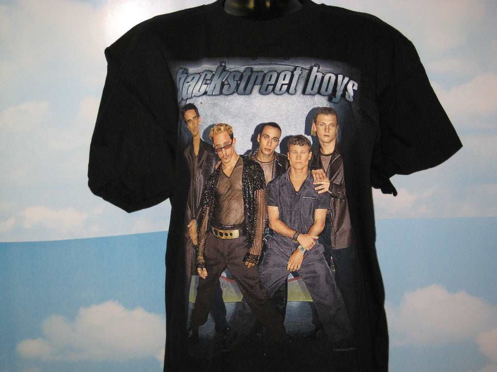 Backstreet Boys 1998 Tour Adult Black Size M Medium Tshirt - TshirtNow.net - 1
