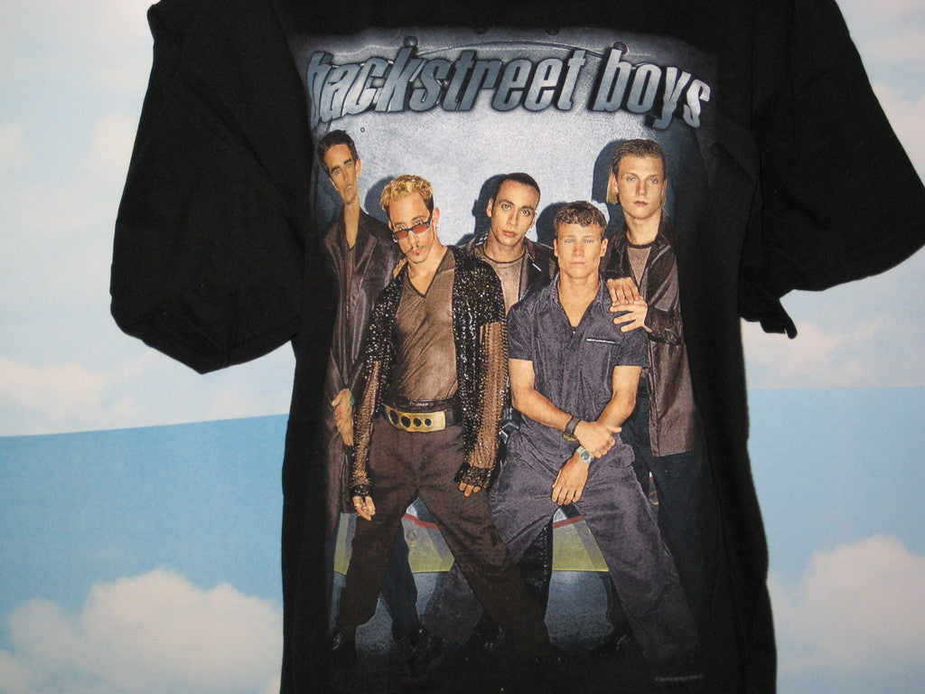 Backstreet Boys 1998 Tour Adult Black Size M Medium Tshirt - TshirtNow.net - 2