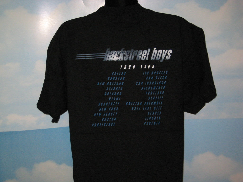 Backstreet Boys 1998 Tour Adult Black Size M Medium Tshirt - TshirtNow.net - 4