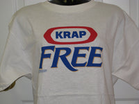 Thumbnail for Krap Free Adult White Size L Large Tshirt - TshirtNow.net - 1