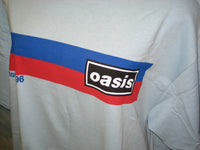 Thumbnail for Oasis 1996 Tour Racer Stripe Adult Blue Size XL Extra Large Tshirt - TshirtNow.net - 3