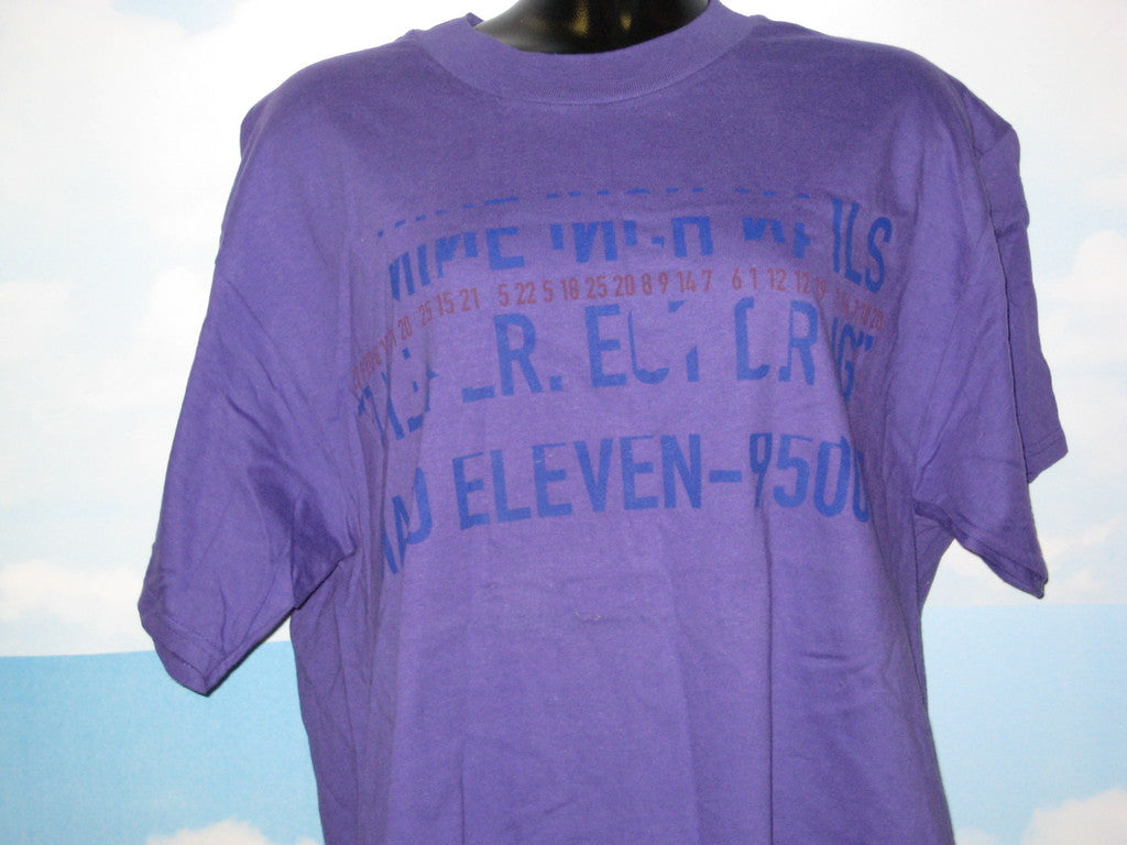 Nine Inch Nails Tour Adult Purple Size L Large Tshirt - TshirtNow.net - 2