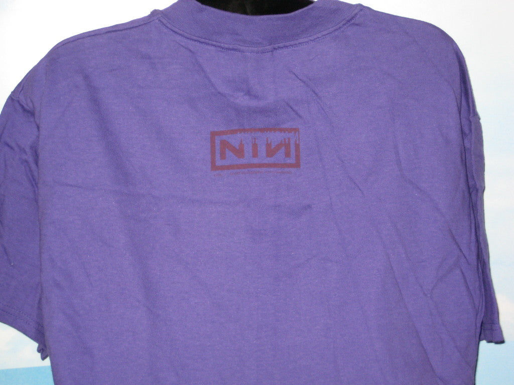 Nine Inch Nails Tour Adult Purple Size L Large Tshirt - TshirtNow.net - 4