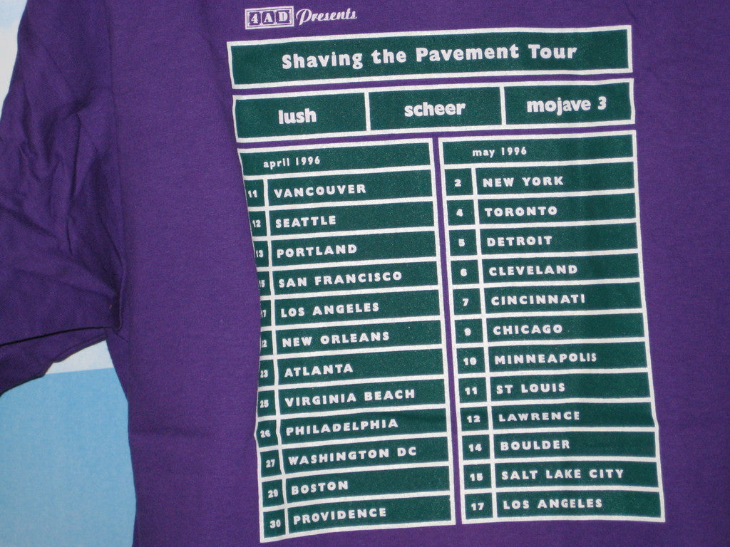 4 Ad Tour Adult Purple Size XL Extra Large Tshirt - TshirtNow.net - 4