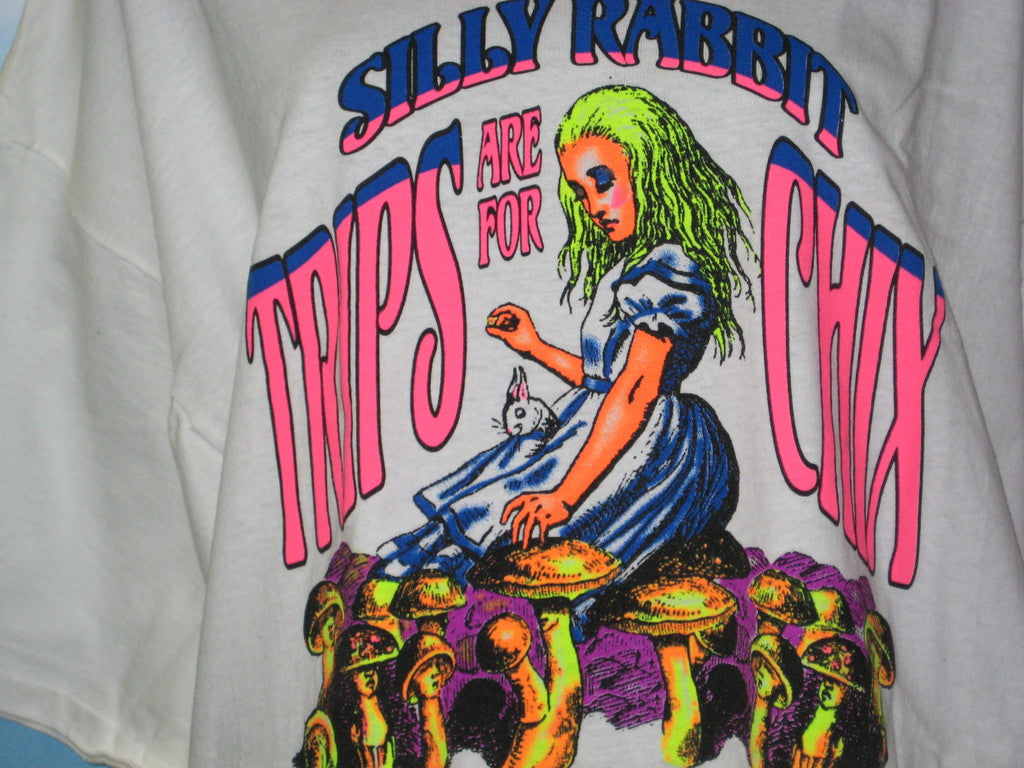 Silly Rabbit Trips are For Chicks Adult White Size XXL Extra Extra Large Tshirt - TshirtNow.net - 2