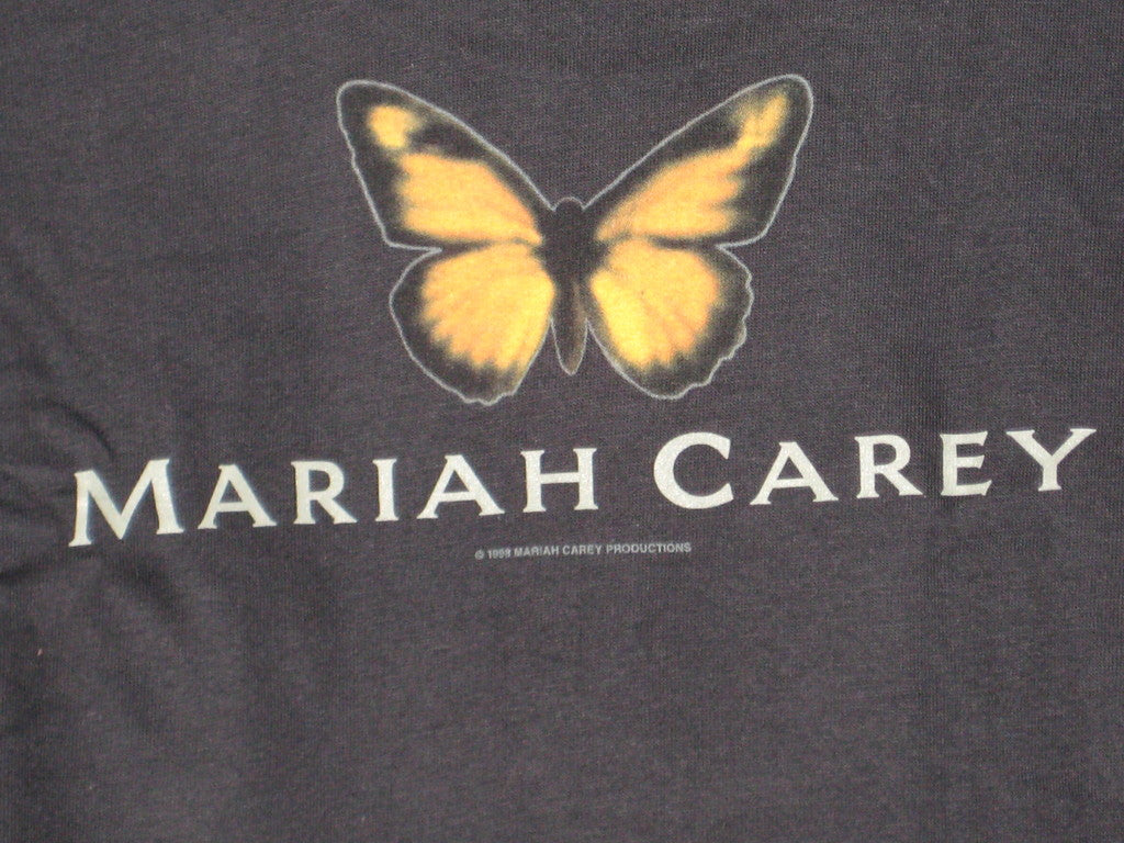 Mariah Carey Butterfly Adult Black Size L Large Tshirt - TshirtNow.net - 5