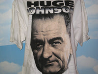 Thumbnail for Huge Johnson Lyndon Johnson Adult White Size XL Extra Large Tshirt - TshirtNow.net - 3