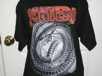 Thumbnail for Pantera Snake Skeleton Adult Black Size L Large Tshirt - TshirtNow.net - 1