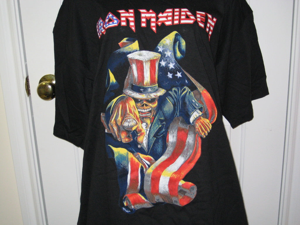 Iron Maiden Patriot Adult Black Size XL Extra Large Tshirt - TshirtNow.net - 1