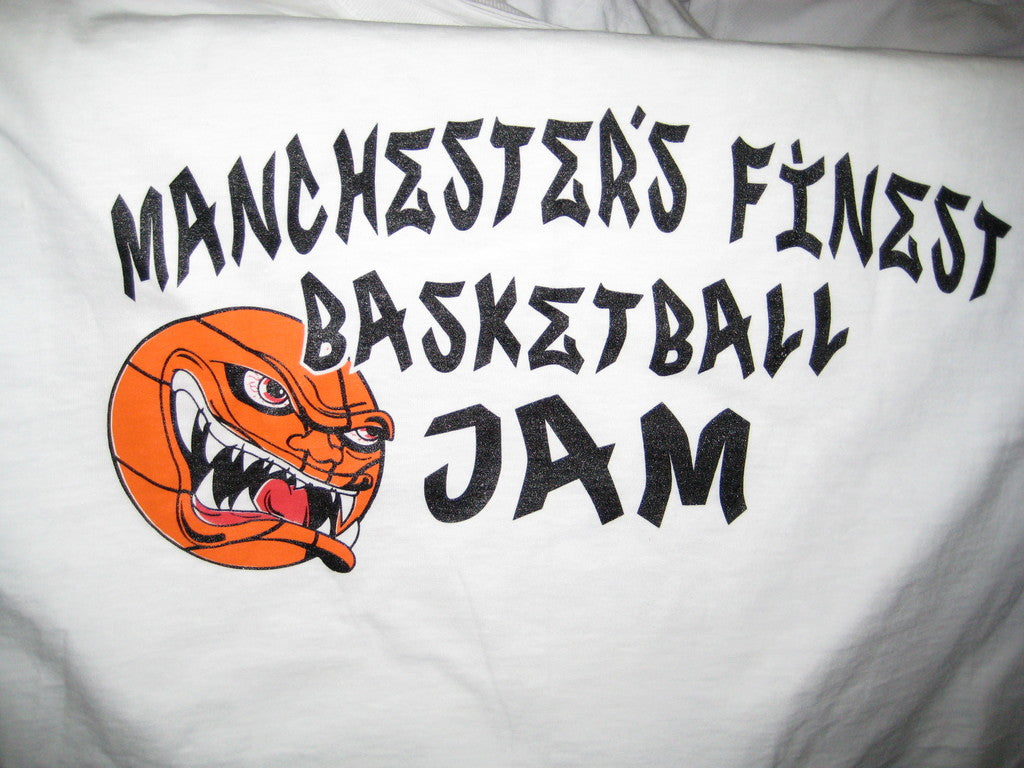 Manchester’s Finest Basketball Jam on White TShirt - TshirtNow.net - 1