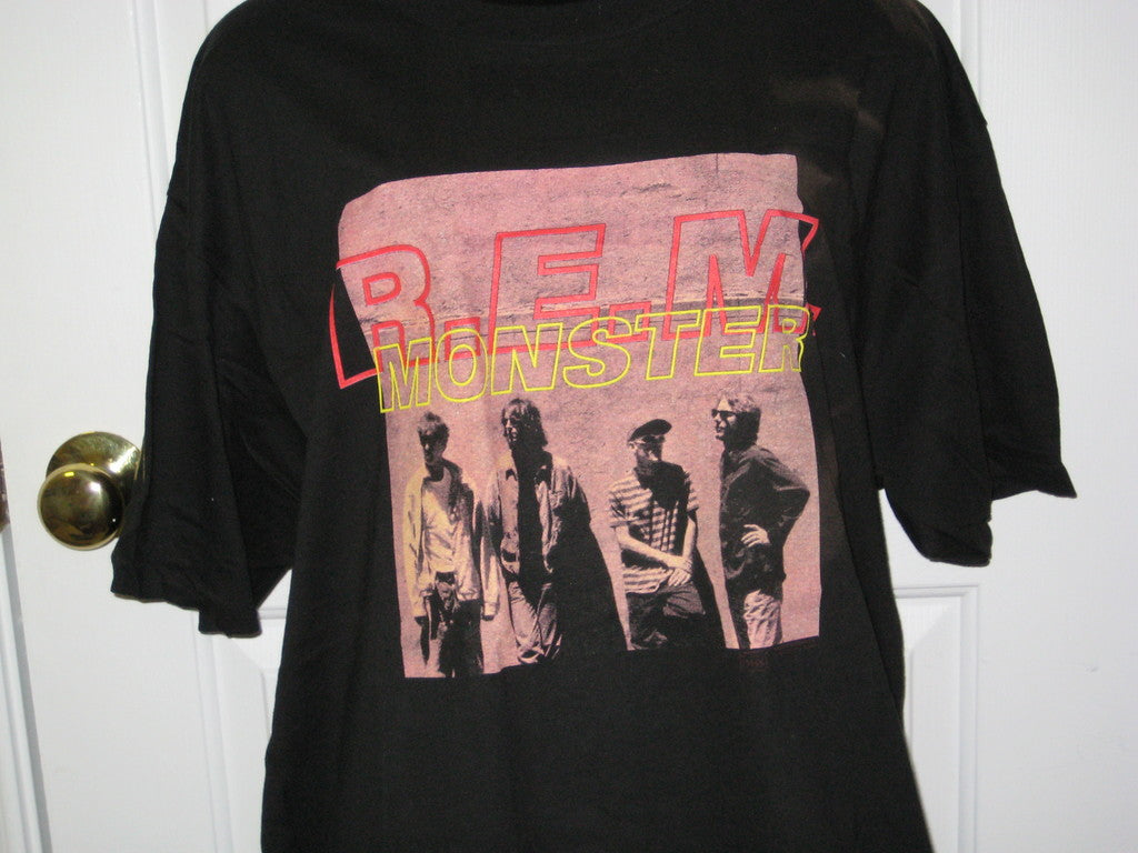R.E.M. Monster Tour Adult Black Size XL Extra Large Tshirt - TshirtNow.net - 1