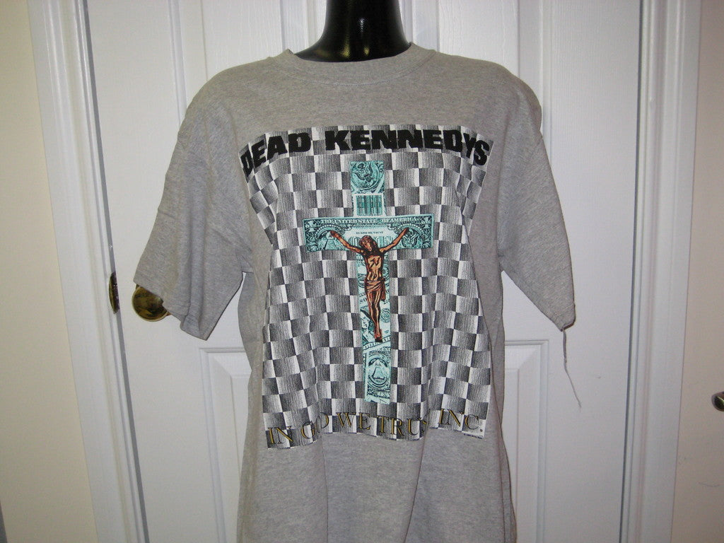 Dead Kennedys Freedom From Religion Tour Adult Grey Size L Large Tshirt - TshirtNow.net - 2