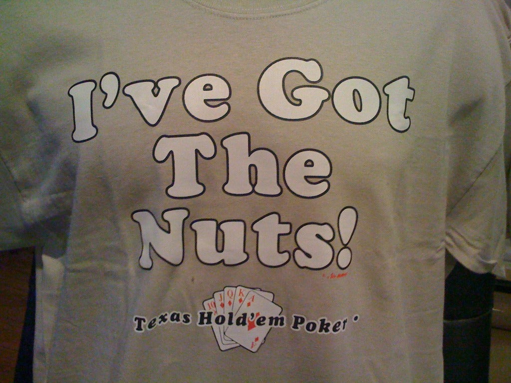 I've Got The Nuts Tshirt: Light Brown Colored Tshirt - TshirtNow.net - 1