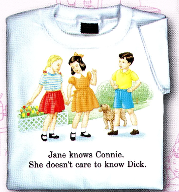 Childhood Jane Knows Connie She Doesn't Care to Know Dick Tshirt - TshirtNow.net - 1