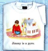 Thumbnail for Childhood Jimmy is a Pyro Adult White - TshirtNow.net - 1