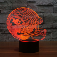 Thumbnail for NFL KANSAS CITY CHIEFS 3D LED LIGHT LAMP