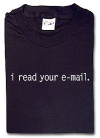 Thumbnail for I Read Your Email Tshirt: Black With White Print - TshirtNow.net - 1