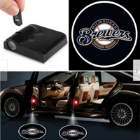 Thumbnail for 2 MLB MILWAUKEE BREWERS WIRELESS LED CAR DOOR PROJECTORS