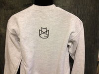 Thumbnail for Maybach Music Crewneck Sweatshirt: Grey with Black Print - TshirtNow.net - 7