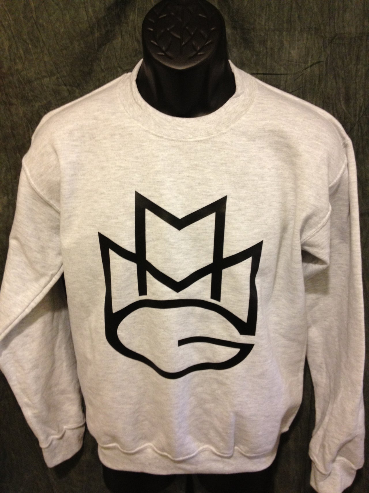 Maybach Music Crewneck Sweatshirt: Grey with Black Print - TshirtNow.net - 2