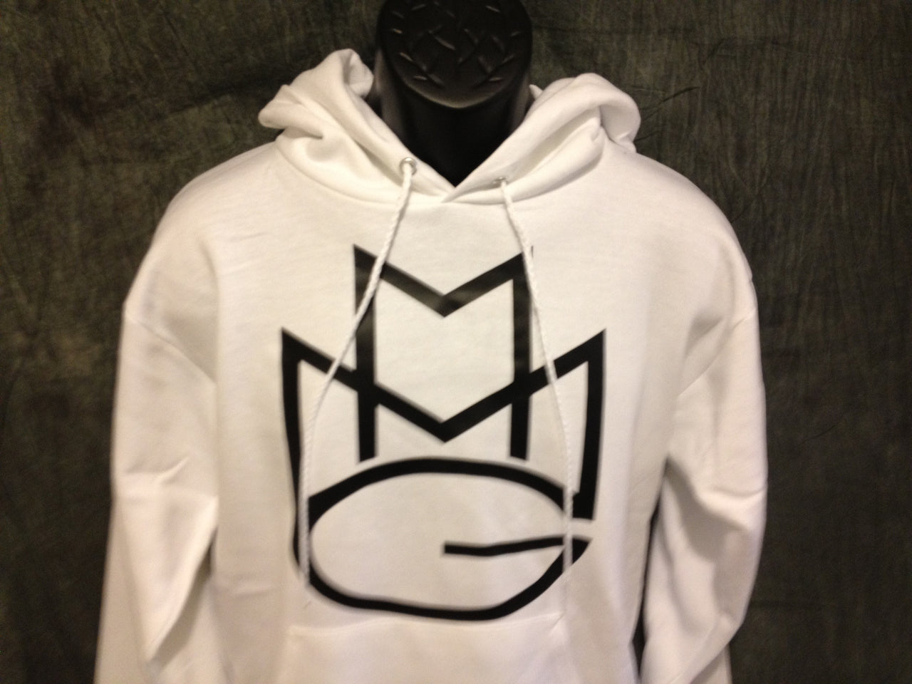 Maybach Music Group MMG Hoodie: White with Black Print - TshirtNow.net - 3