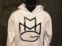 Thumbnail for Maybach Music Group MMG Hoodie: White with Black Print - TshirtNow.net - 3