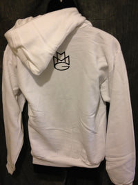 Thumbnail for Maybach Music Group MMG Hoodie: White with Black Print - TshirtNow.net - 4