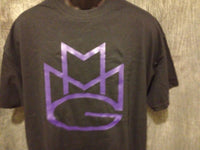Thumbnail for Maybach Music Group Tshirt: Black with Purple Print - TshirtNow.net - 3