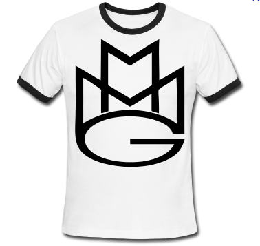 Maybach Music Group MMG Tshirt: Black Print on Black Ringer TShirt - TshirtNow.net