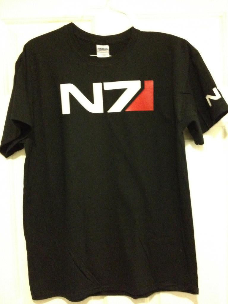 Mass Effect 2 N7 Logo Black Tshirt - TshirtNow.net - 3