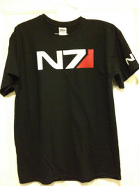 Thumbnail for Mass Effect 2 N7 Logo Black Tshirt - TshirtNow.net - 3