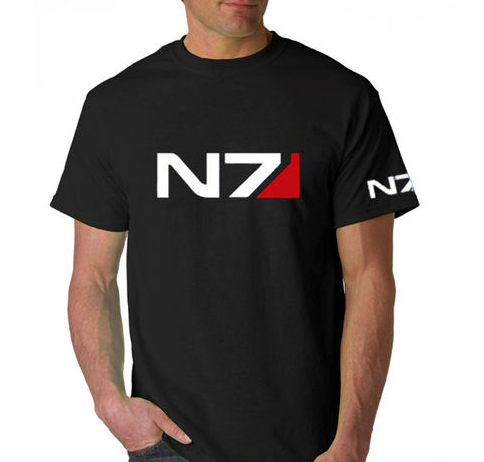 Mass Effect 2 N7 Logo Black Tshirt - TshirtNow.net - 1