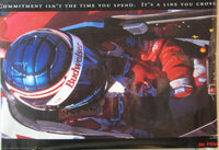 Thumbnail for No Fear Budweiser Drag Racing Team Commitment Poster - TshirtNow.net