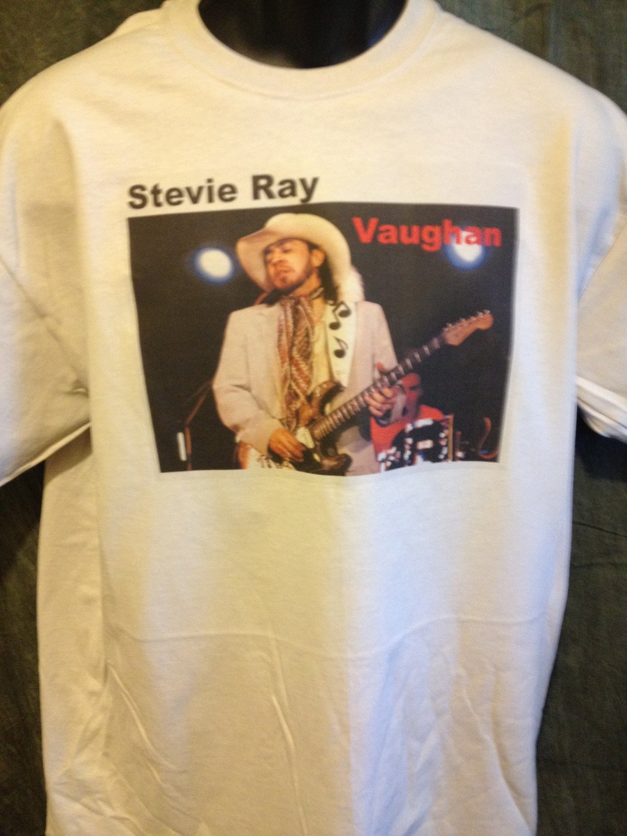 Stevie Ray Vaughan Music Note Guitar Strap Tshirt - TshirtNow.net - 3