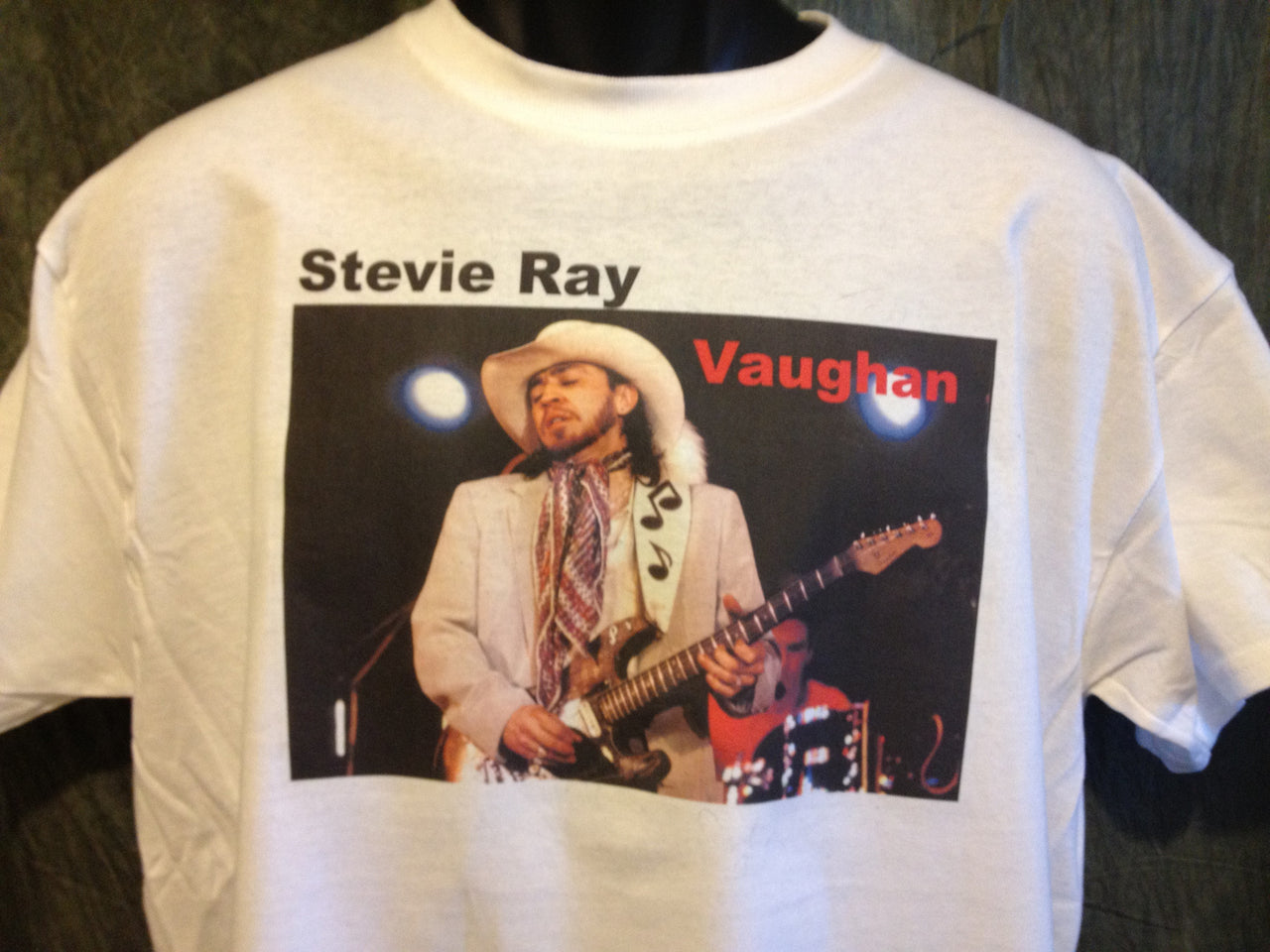 Stevie Ray Vaughan Music Note Guitar Strap Tshirt - TshirtNow.net - 2