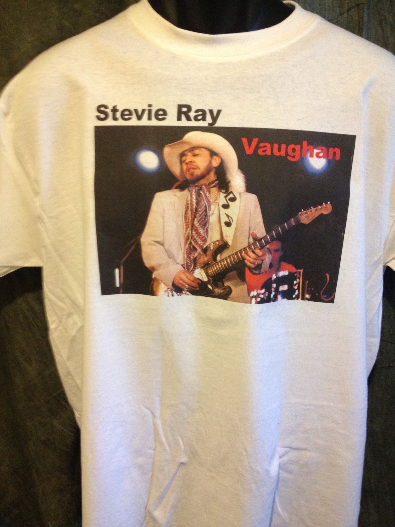 Stevie Ray Vaughan Music Note Guitar Strap Tshirt - TshirtNow.net - 5