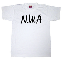 Thumbnail for N.W.A Tshirt:White With Black Print - TshirtNow.net