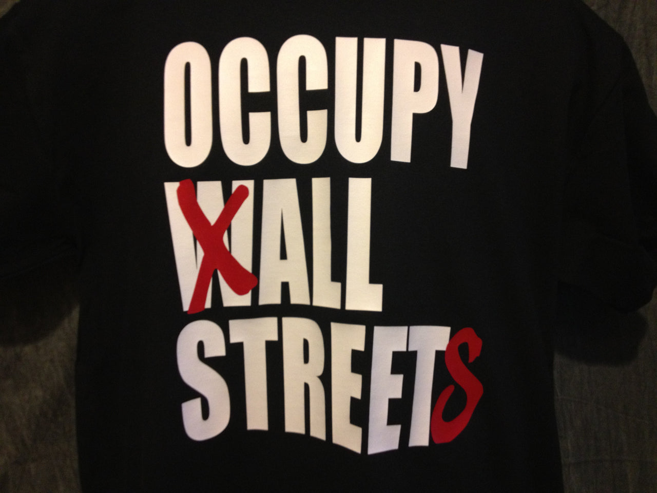Occupy All Streets Tshirt: Black With White and Red Print - TshirtNow.net - 4