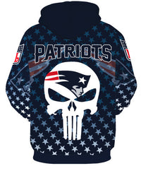 Thumbnail for New England Patriots Throwback Allover 3D Print Hoodie