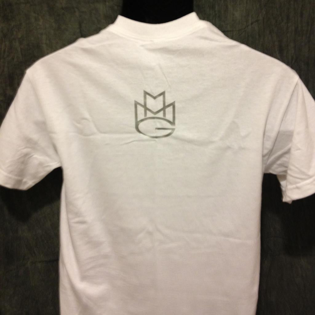 Maybach Music Group Tshirt: White Tshirt with Silver Print - TshirtNow.net - 4